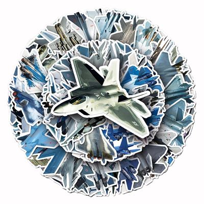 Aufkleber FLUGZEUGE Set mit 50 Stück KOMBAT KO-2302-AIR 3