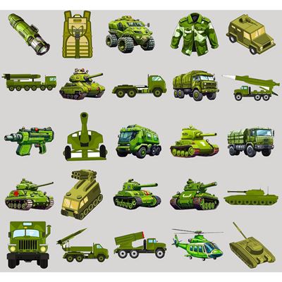 ARMY-Aufkleber, 50er-Set KOMBAT KO-2302-ARMY 2