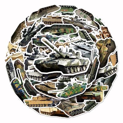 Aufkleber TANKS, Set mit 50 Stück KOMBAT KO-2302-TANKS 2