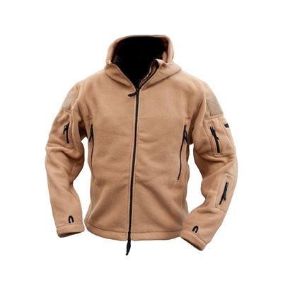 Fleecejacke RECON mit Kapuze COYOTE