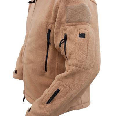 Fleecejacke RECON mit Kapuze COYOTE