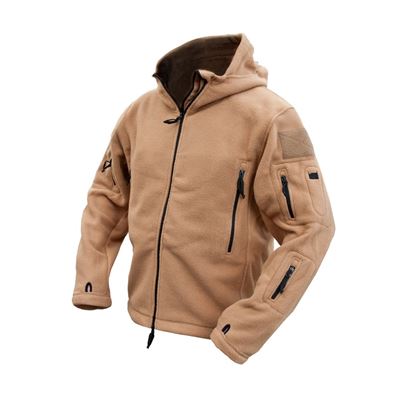 Fleecejacke RECON mit Kapuze COYOTE