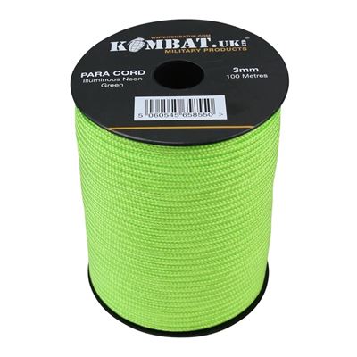 Schnur PARA 3mm/100m NEON GREEN
