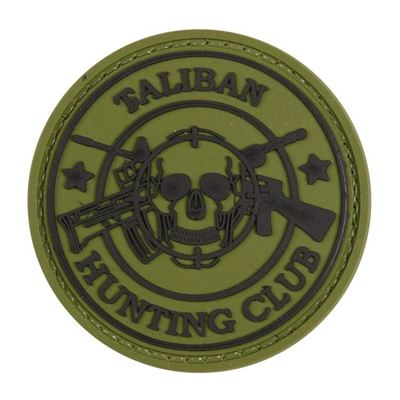 Patch TALIBAN HUNTING CLUB Plastik Velcro GRÜN