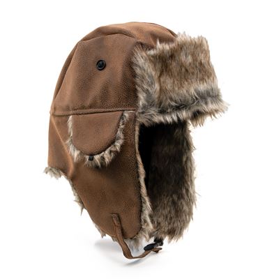 Uschanka Kinder POLAR EXPO Pilot BRAUN Größe 54