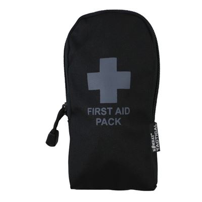 First Aid Kit klein mit Material SCHWARZ