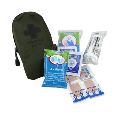 First Aid Kit klein mit Material GRÜN