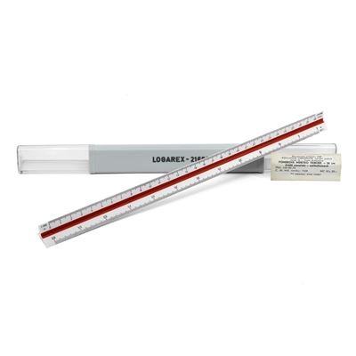 Dreieckiges Lineal mit Maßstab 30 cm LOGAREX 21602