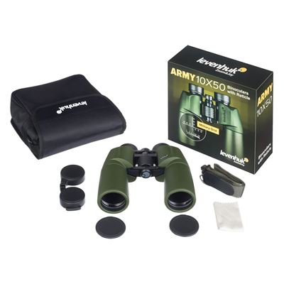 Binokulares Fernglas mit Zielfernrohr 10x50 ARMY OLIV