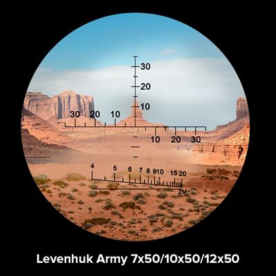 Binokulares Fernglas mit Zielfernrohr 12x50 ARMY OLIV Levenhuk LE-81935 2