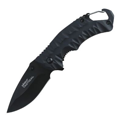 Klappmesser ELITE GATOR mit Karabiner SCHWARZ