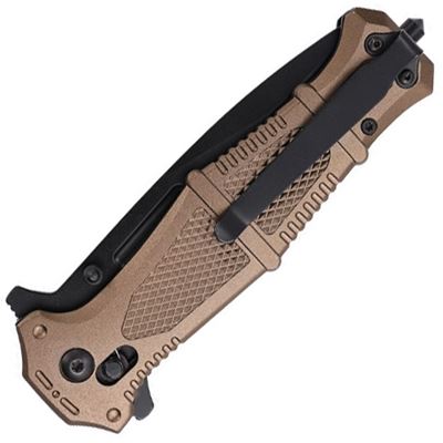 RAPID USMC Klappmesser mit Kombiklinge TAN USMC M-3010TN 2