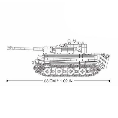 Panzerkampfwagen VI Tiger RC-Schwerpanzer-Bausatz mit Fernbedienung Sluban M38-B0851 3
