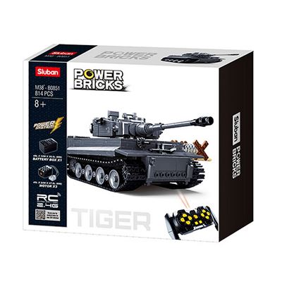 Panzerkampfwagen VI Tiger RC-Schwerpanzer-Bausatz mit Fernbedienung Sluban M38-B0851 2