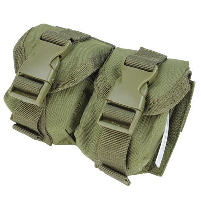 Double Granade Pouch MOLLE GRÜN