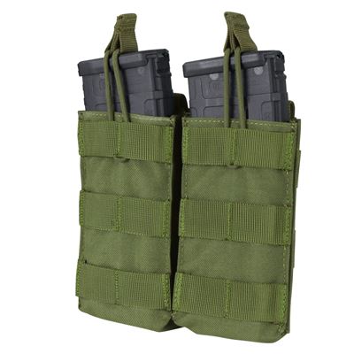 Double Open Mag Pouch MOLLE 2xM4 GRÜN