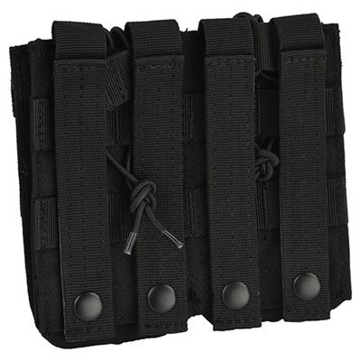 Double Open Mag Pouch MOLLE 2xM4 SCHWARZ