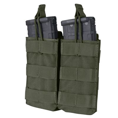 Double Open Mag Pouch MOLLE 2xM4 RANGER GREEN