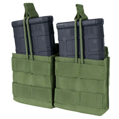 Double Open Mag Pouch MOLLE 2xM14 GRÜN