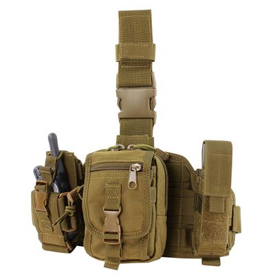 Drop Leg Rig MOLLE mit Pouches COYOTE BROWN