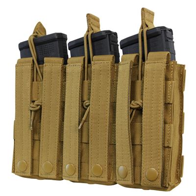 Open Mag Pouch MOLLE 3xM4 COYOTE