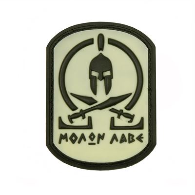 Aufnäher MOLON LABE Kunststoff velcro SNOW