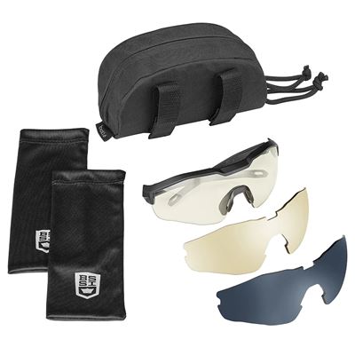 Taktische Brille MY6 EYESHIELD BLACK Rahmen set mit 3 Gläsern