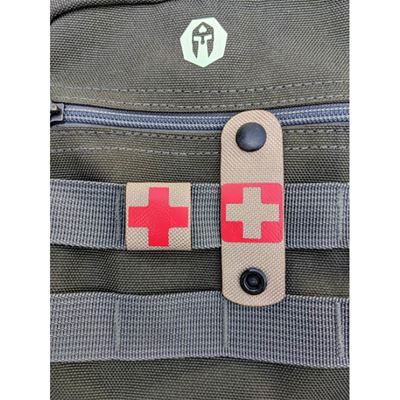 MOLLE Identifikationsbändchen MEDIC IFAK TAN/ROT