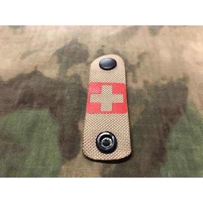 MOLLE Identifikationsbändchen MEDIC IFAK TAN/ROT