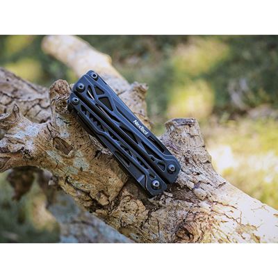 Multifunktionszange BLACK KNIGHT mit Bitsatz SCHWARZ