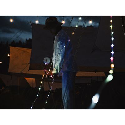 Campinglaterne MILKY WAY RGB mit LED-Kette