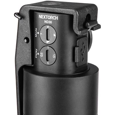 Taktischer-Elektronischer-Irritationskörper DEVI mit 130dB Alarmsignal,11.000 Lumen Stroboskopblitz mit Holster NEXTORCH NXND30 4