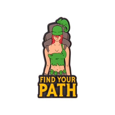 Patch FIND YOUR PATH Velcro Kunststoff