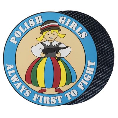 Patch POLISH GIRLS Velcro Kunststoff BUNT