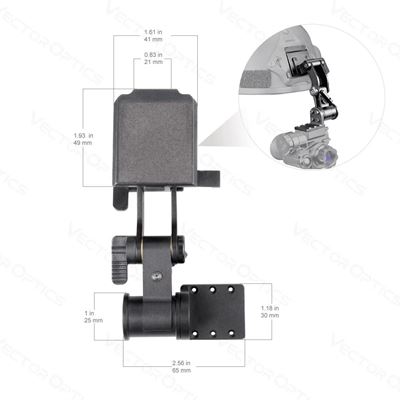 Nachtsichtgerät NVG OWLSET 1x18 HD SCHWARZ  OWNV-10-MT10 6