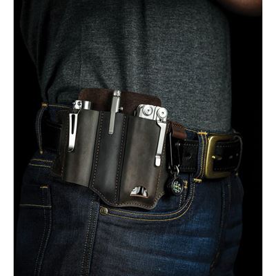 Etui Gürtel PJ29 Multi Tool LEDER BRAUN  PJ29-BRN 6