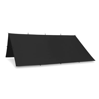Biwakplane SUPERTARP® funkenbeständig klein SCHWARZ