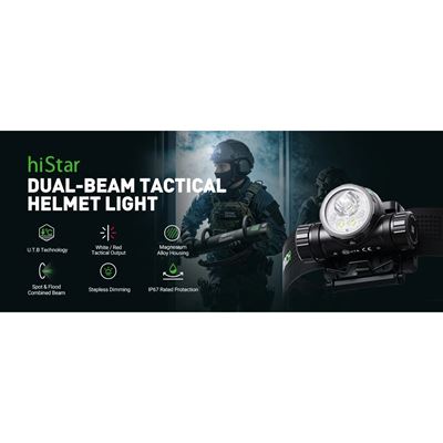 HISTAR-Stirnlampe für den Helm wiederaufladbar NEXTORCH PS520379 6