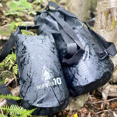 Beutel wasserdicht DRY BAG 10 l mit Riemen SCHWARZ