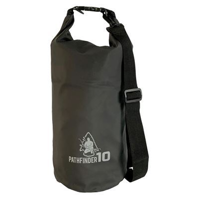 Beutel wasserdicht DRY BAG 10 l mit Riemen SCHWARZ