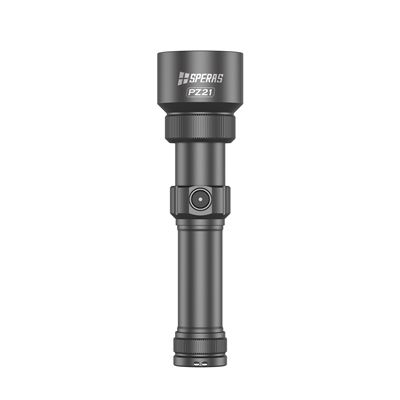 Taschenlampe PZ21 ZOOM, wiederaufladbar, 2700 Lumen, 900 Meter SCHWARZ SPERAS PZ21-SP 12