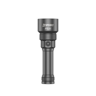 Taschenlampe PZ21 ZOOM, wiederaufladbar, 2700 Lumen, 900 Meter SCHWARZ SPERAS PZ21-SP 13