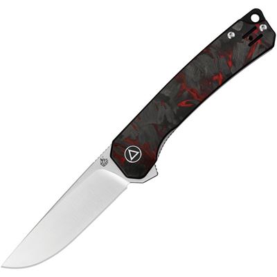 Klappmesser OSPREY glatte Klinge G10/CF SCHWARZ/ROT
