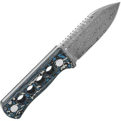 CANARY Messer mit feststehender Klinge aus DAMASKUS-Stahl