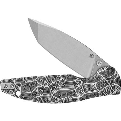 TURTLE PUNK Klapmesser Tanto WEISS/SCHWARZ