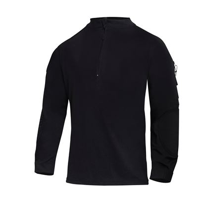 Combatshirt mit Reißverschluss AIRSOFT COMBAT SCHWARZ