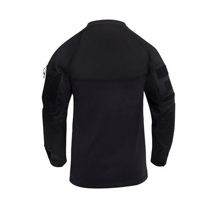 Combatshirt mit Reißverschluss AIRSOFT COMBAT SCHWARZ