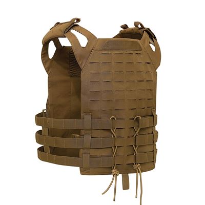 Plate Carrier LASER CUT MOLLE Plattenträger leicht COYOTE BROWN