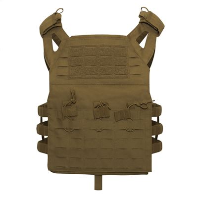 Plate Carrier LASER CUT MOLLE Plattenträger leicht COYOTE BROWN