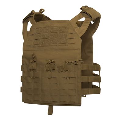 Plate Carrier LASER CUT MOLLE Plattenträger leicht COYOTE BROWN